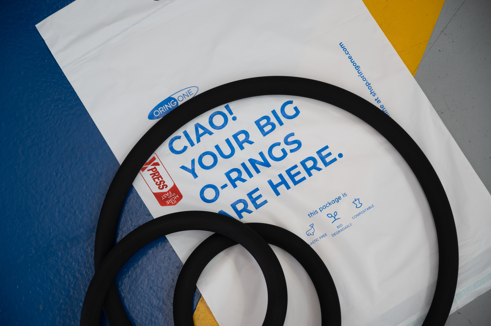 OringOne: spedizioni rapide e packaging su misura.