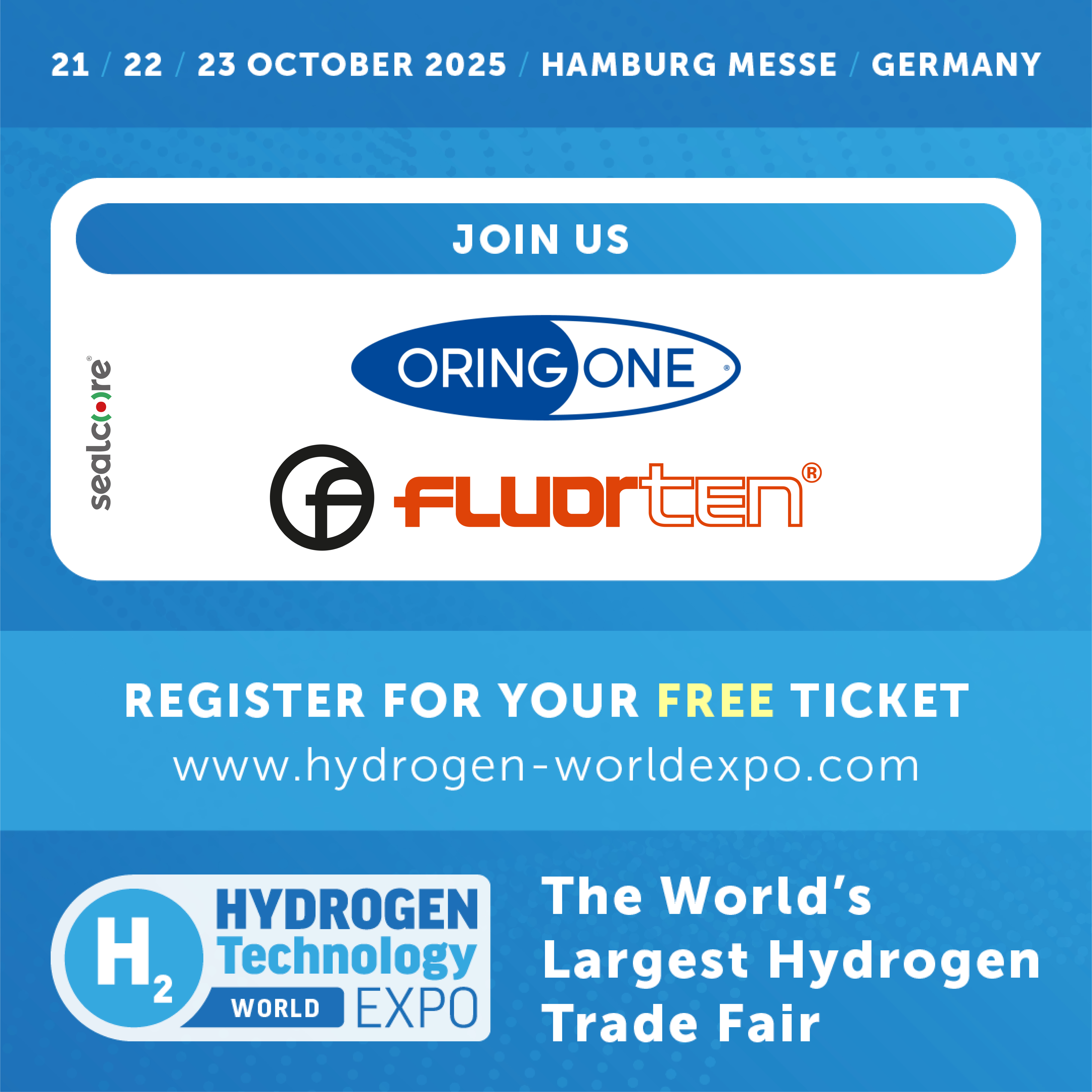 OringOne alla Hydrogen Technology EXPO Amburgo 2025